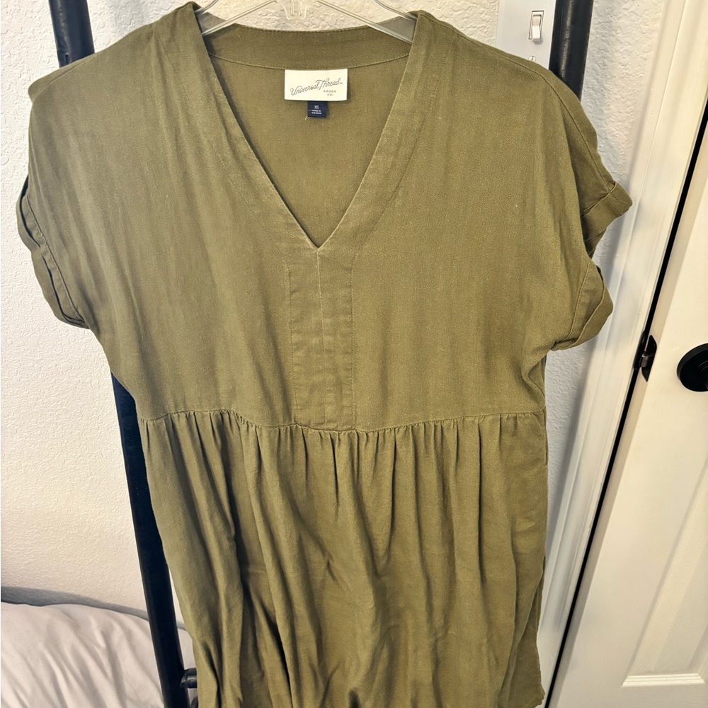 Olive Green Women's babydoll dress